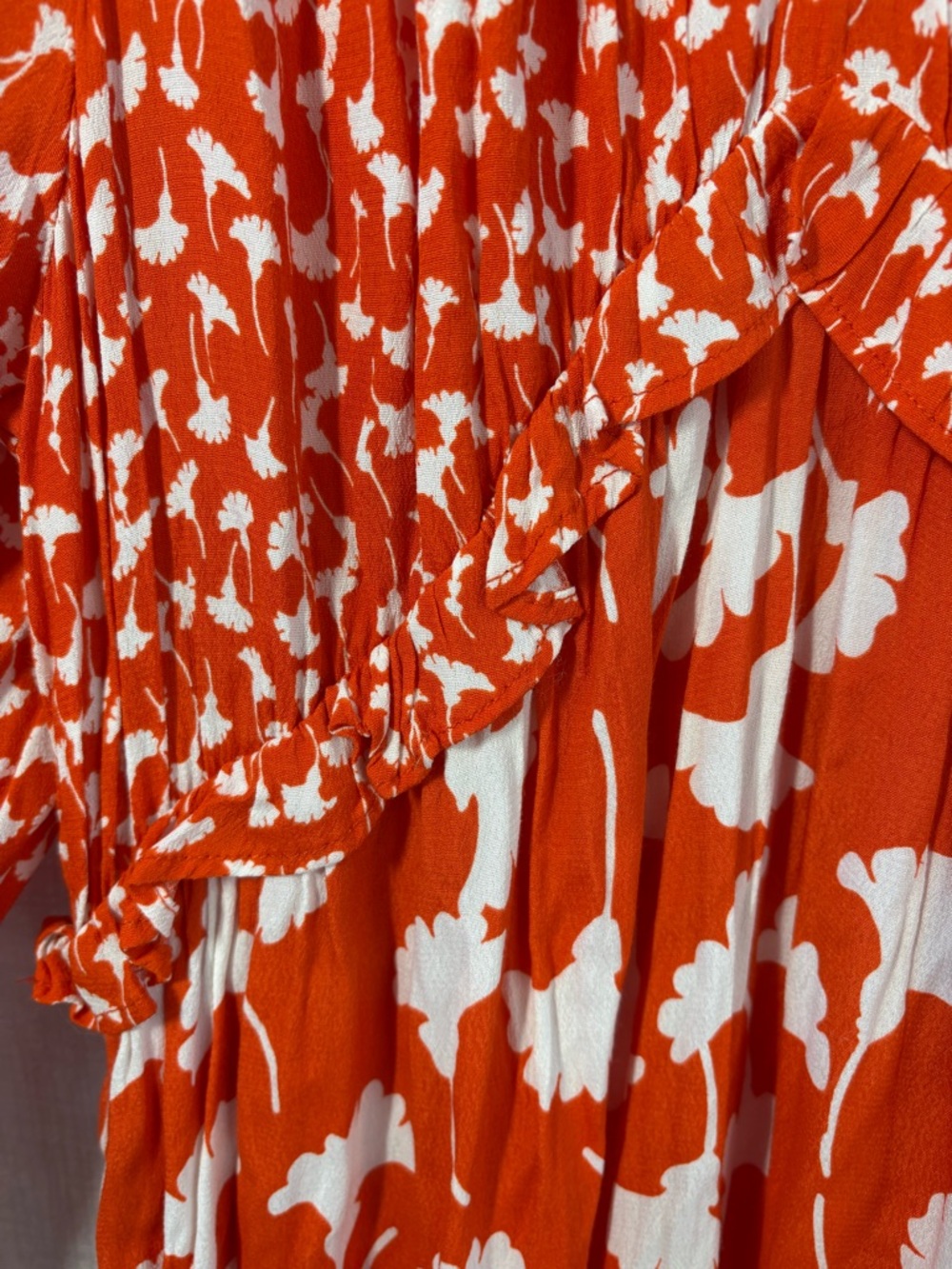Diane von Furstenberg for Target Boho Midi Dress – Size Large – Orange Print - Picture 4 of 9